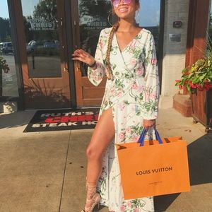 Floral Wrap Dress